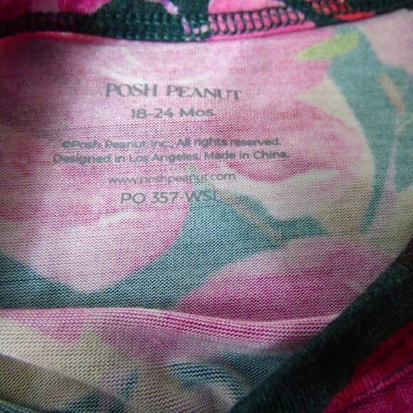 Posh Peanut Waffle Romper & Floral Bubble Set, Size 18-24 Months - Picture 7 of 7